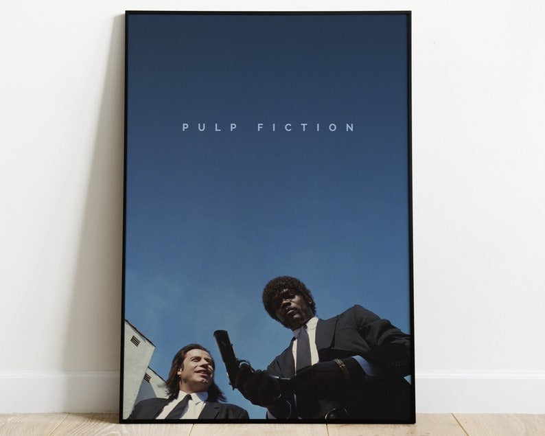 Pulp Fiction Movie Poster Digital Download, Minimalist Movie Print, Movie Wall Art, Printable Wall Art , Movie Print, Gift Idea